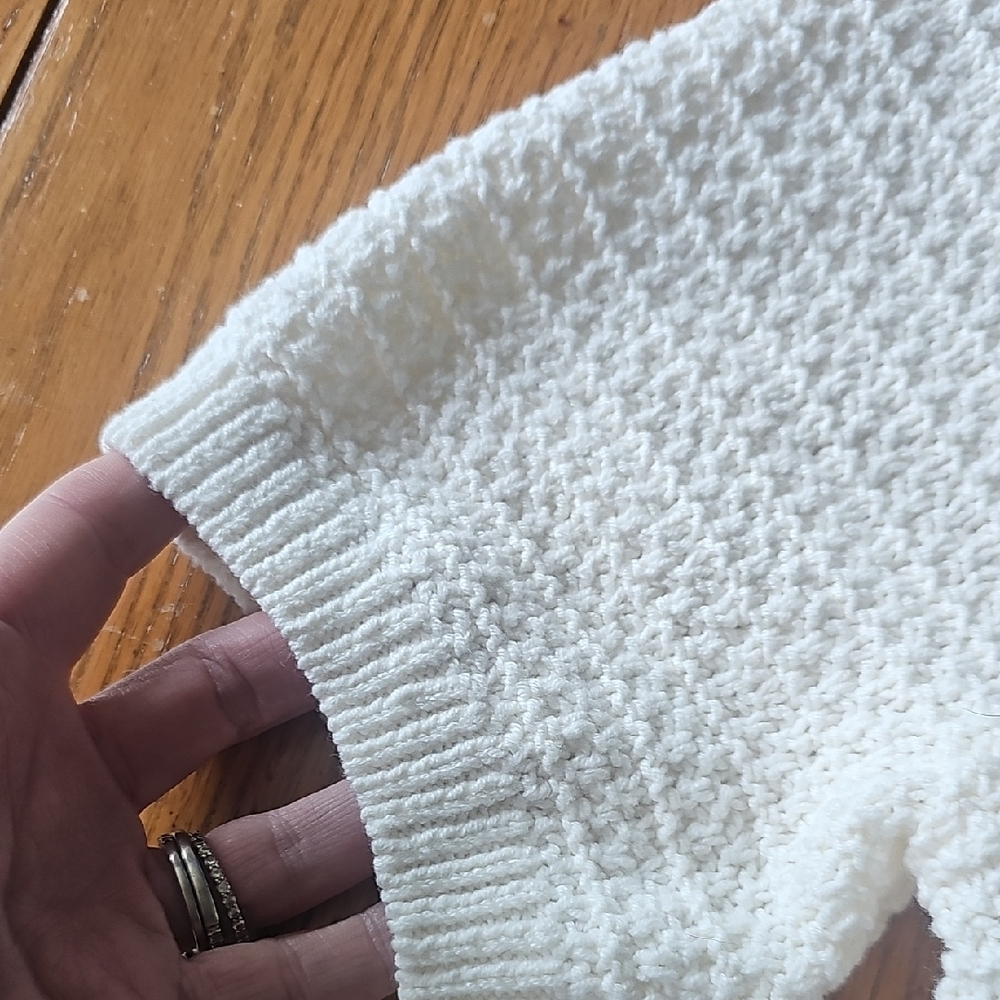 LOFT Textured White Sweater - Picture 3 of 5